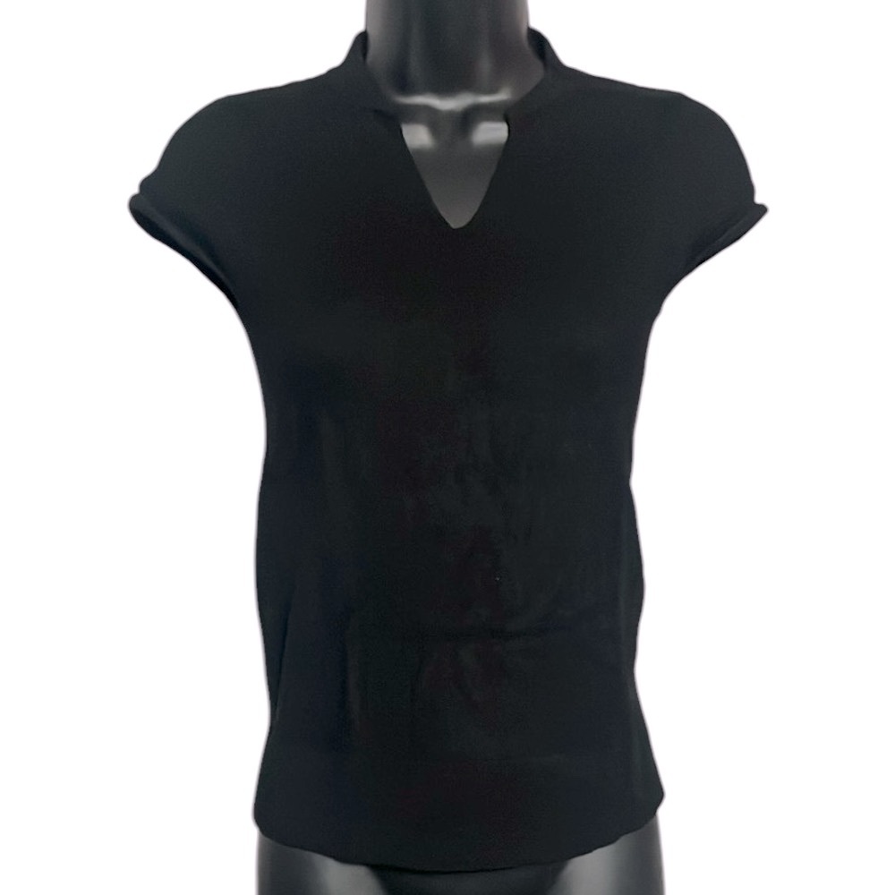 Anthropologie Etttwa Black Merino Wool Top